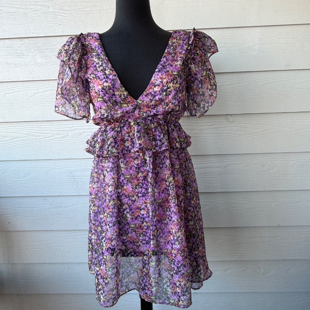 Hudson Gray Summer‎ Mini Dress | Size S | Purple | Casual Lightweight Dress - Picture 2 of 8